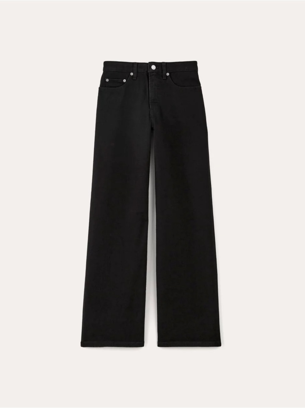 Everlane Black Wide Leg “The Mid-Way Jean” - Picture 3 of 9